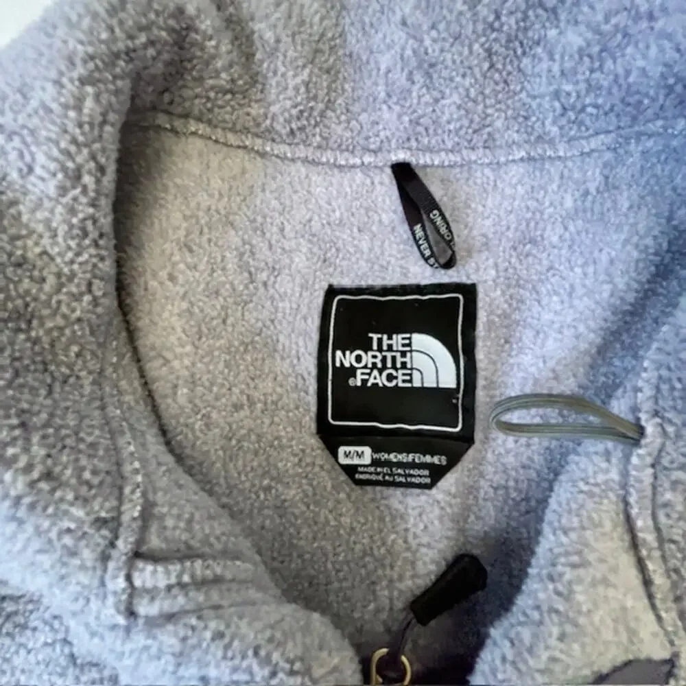 The North Face Polartec Recycled Fleece Jacket Women’s M Gray Full Zip Outdoor